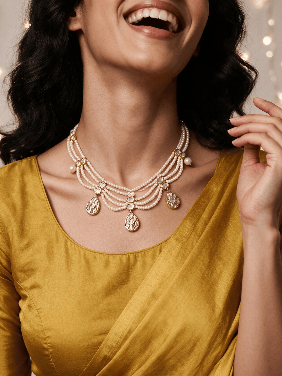 Waves Of Pearl Necklace