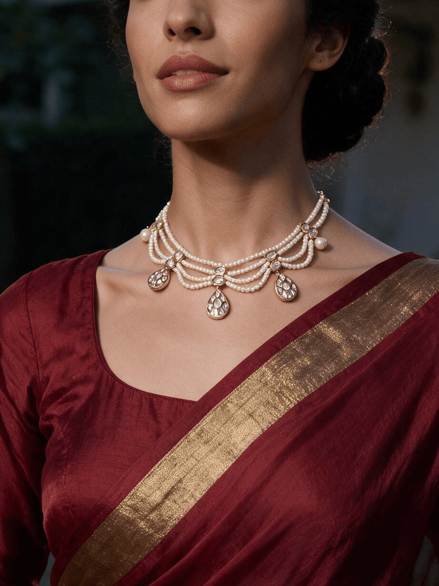 Waves Of Pearl Necklace