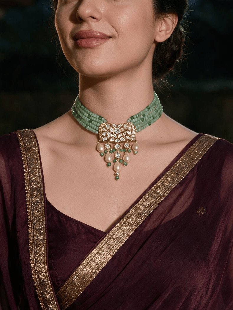 Chic Choker With Earrings