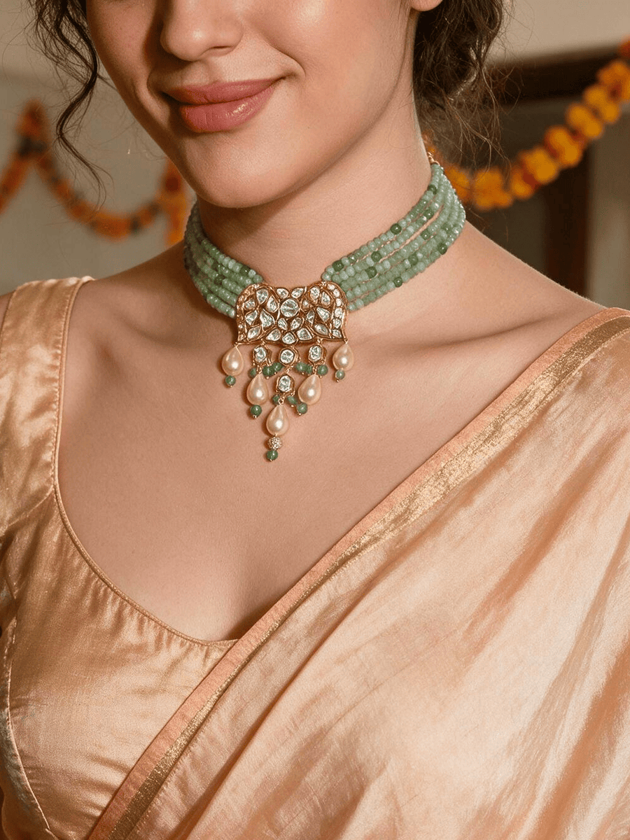Chic Choker With Earrings