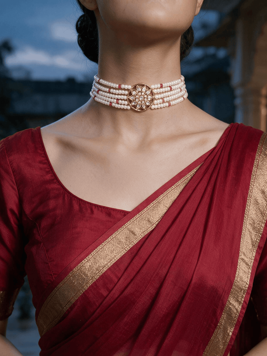 Pearl White Choker