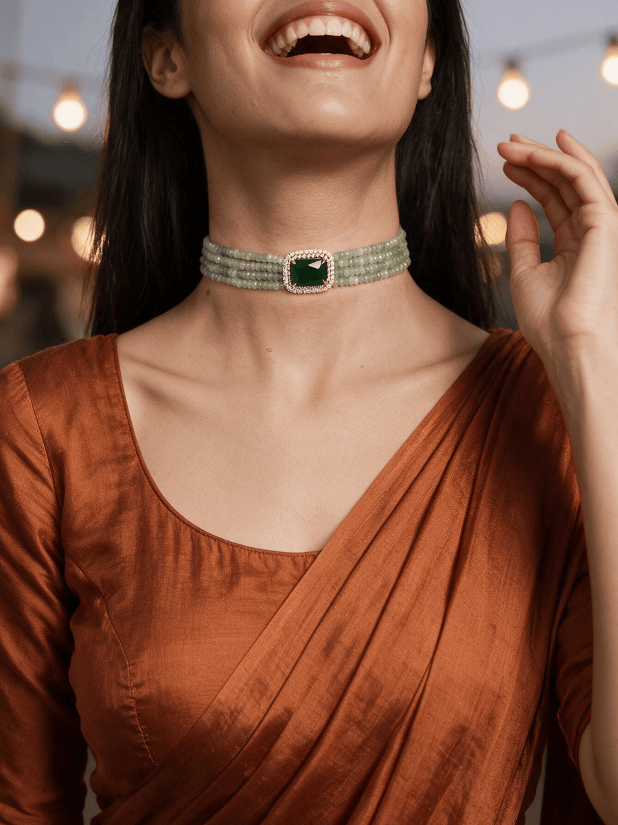 Elegant Green Choker