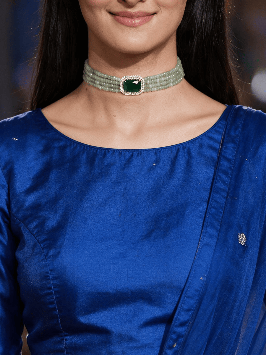 Elegant Green Choker