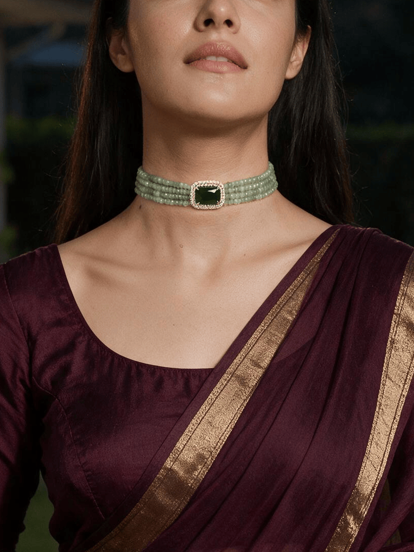 Elegant Green Choker