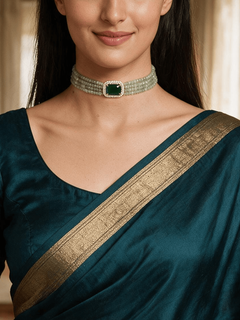 Elegant Green Choker