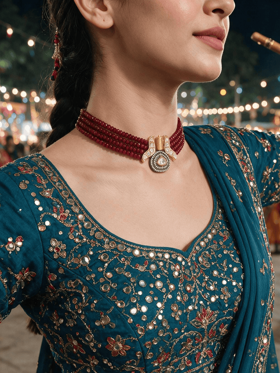 Bold Red Choker