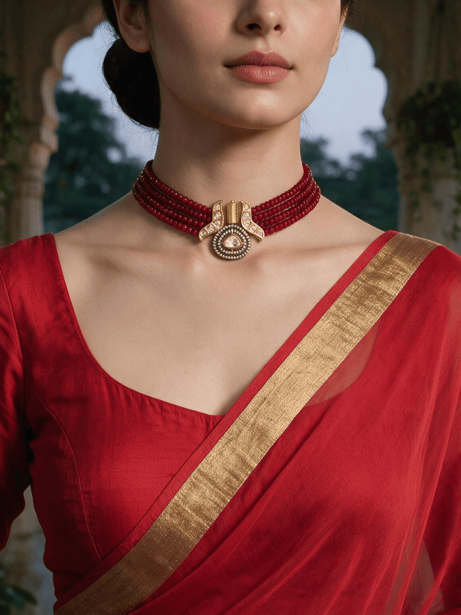Bold Red Choker