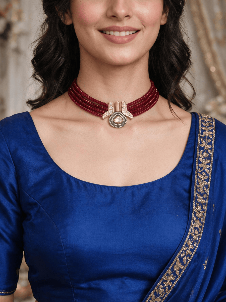 Bold Red Choker