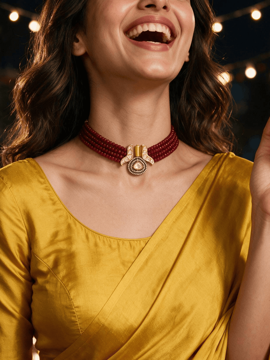 Bold Red Choker