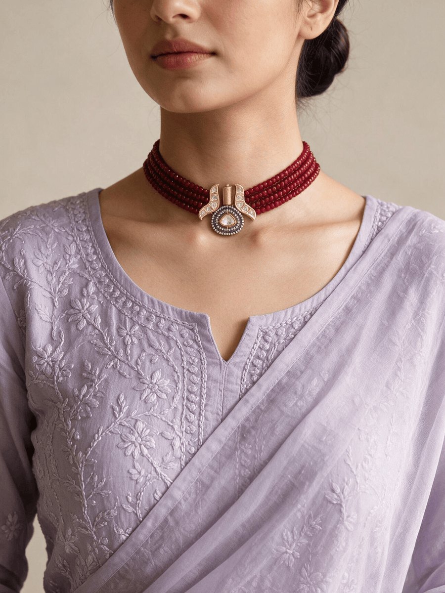 Bold Red Choker