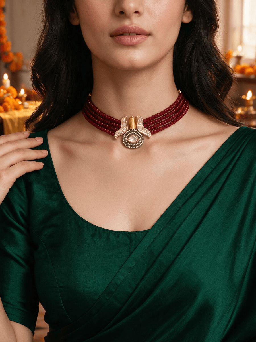 Bold Red Choker