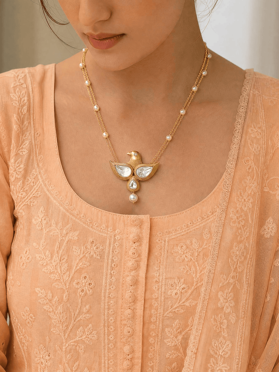 Bird Statement Necklace Set
