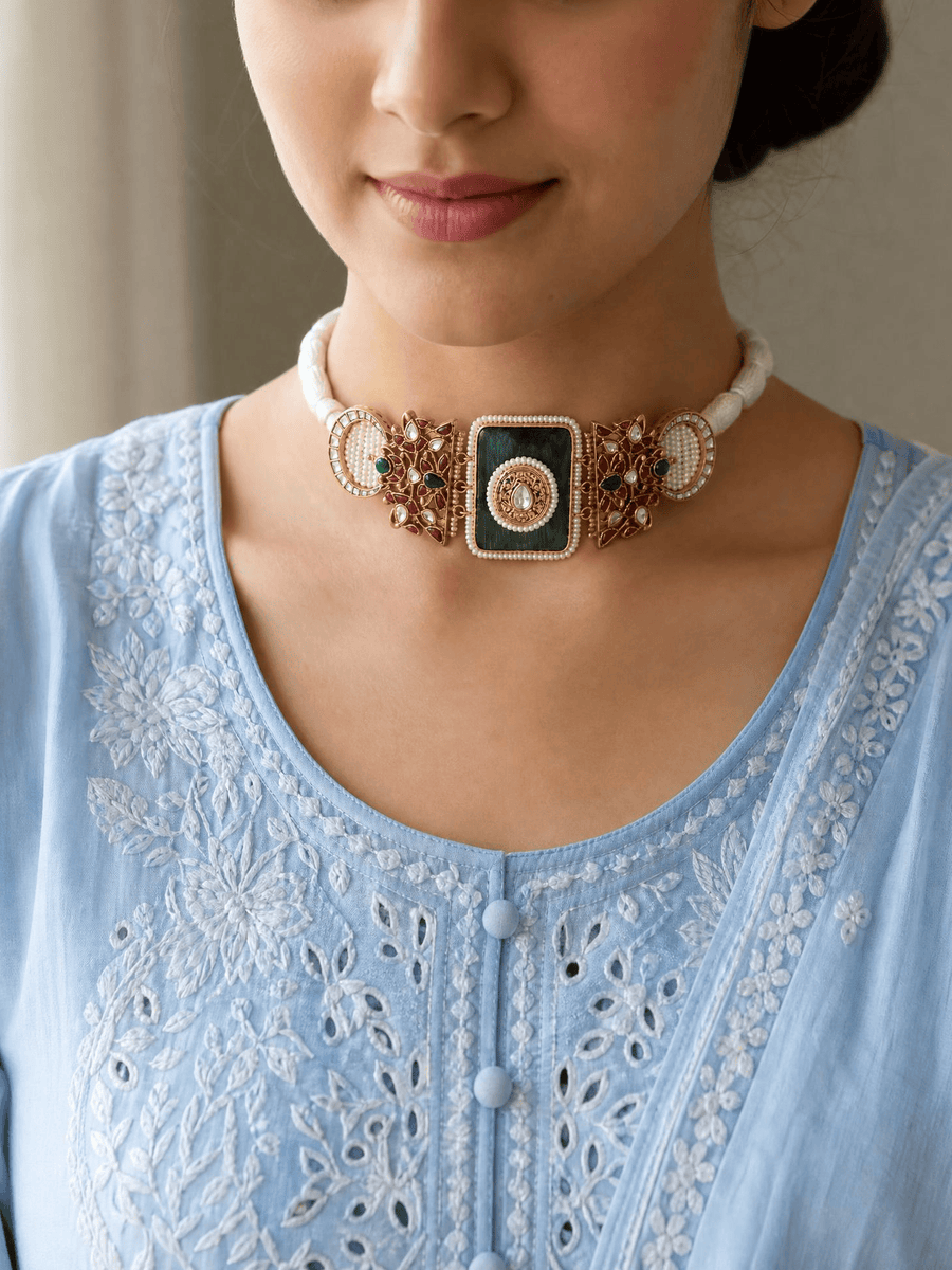 Azure Allure Choker Necklace