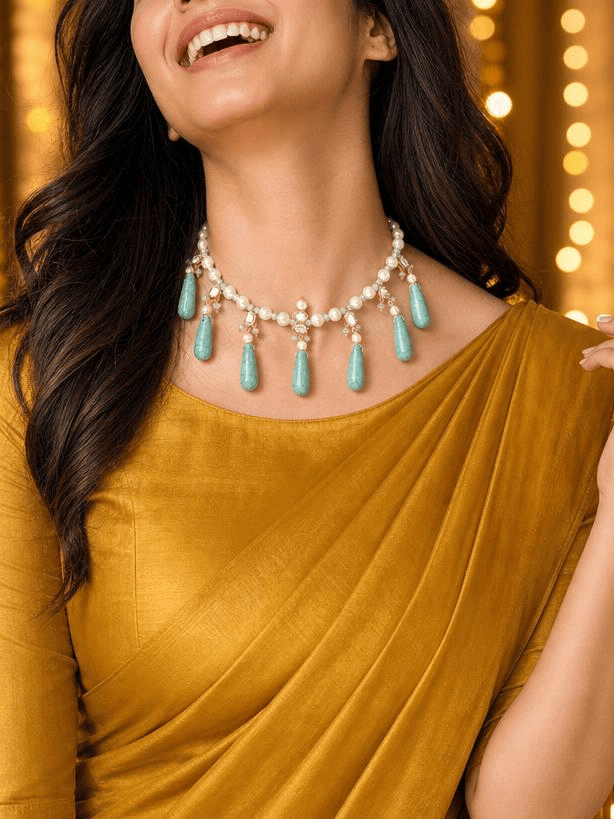 Aqua Drop Necklace