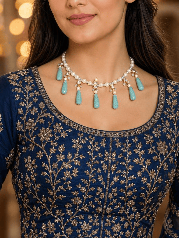 Aqua Drop Necklace