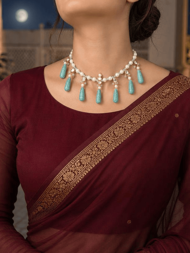 Aqua Drop Necklace