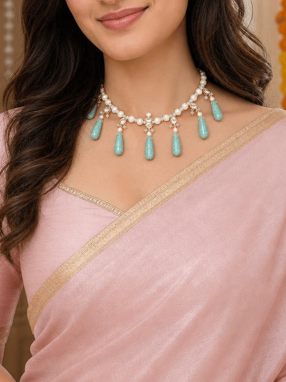 Aqua Drop Necklace