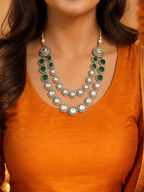 Noor-e-Nazaakat Polki Necklace Set