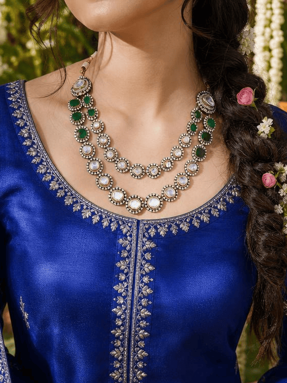 Noor-e-Nazaakat Polki Necklace Set