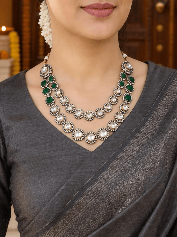 Noor-e-Nazaakat Polki Necklace Set