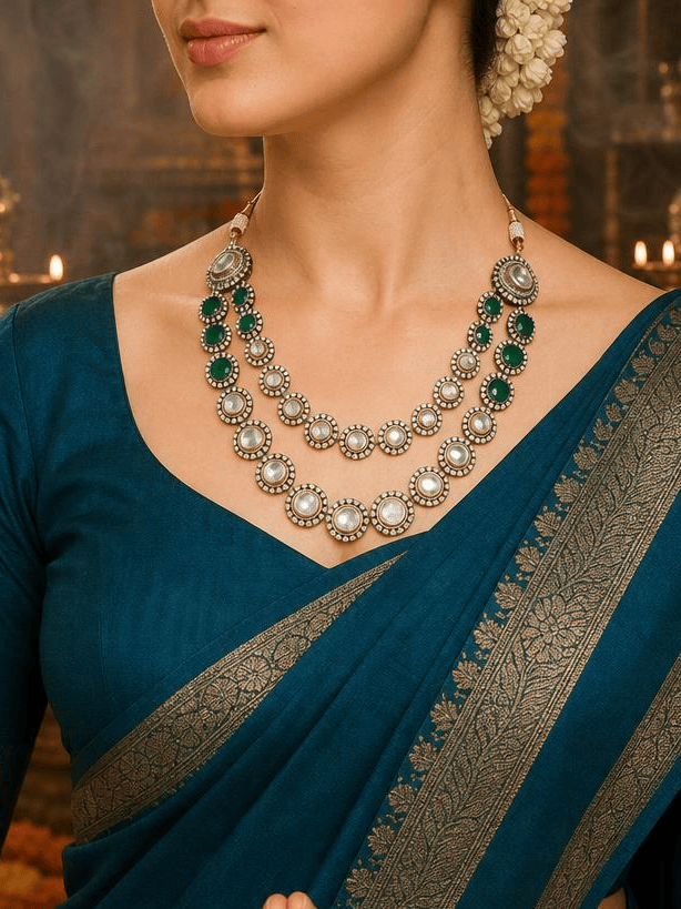 Noor-e-Nazaakat Polki Necklace Set