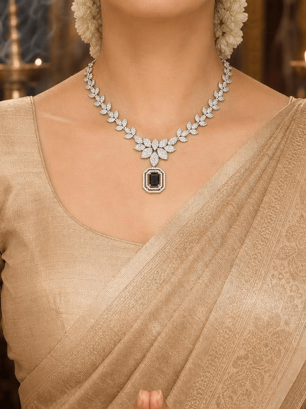 Sapphire Vine Necklace Set