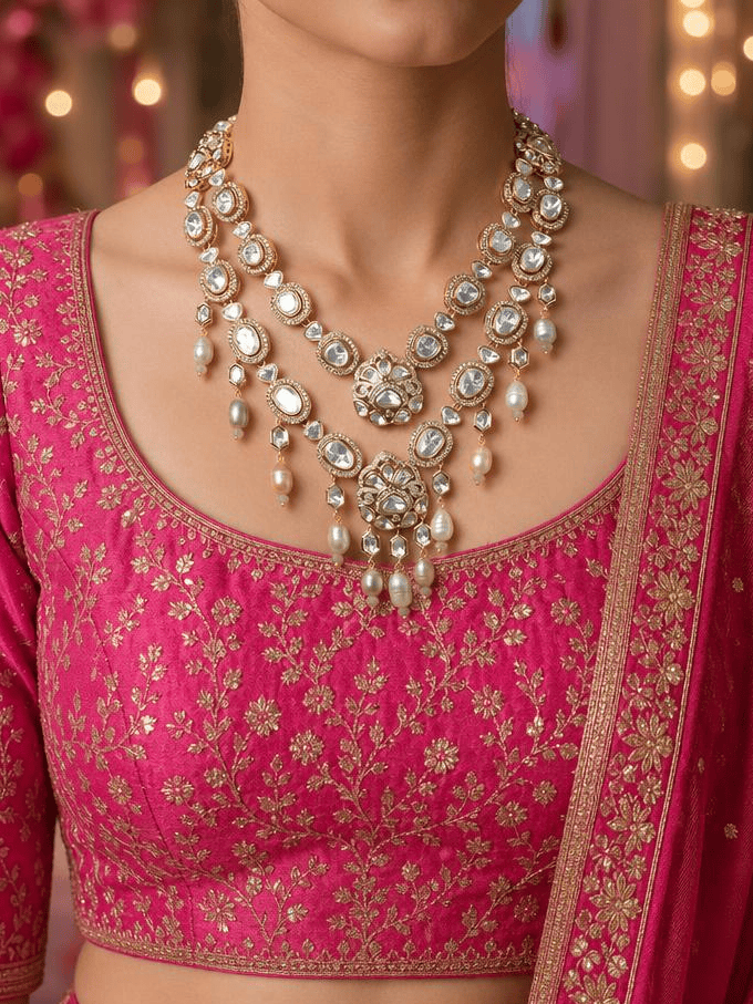 Royal Aura Layered Necklace Set