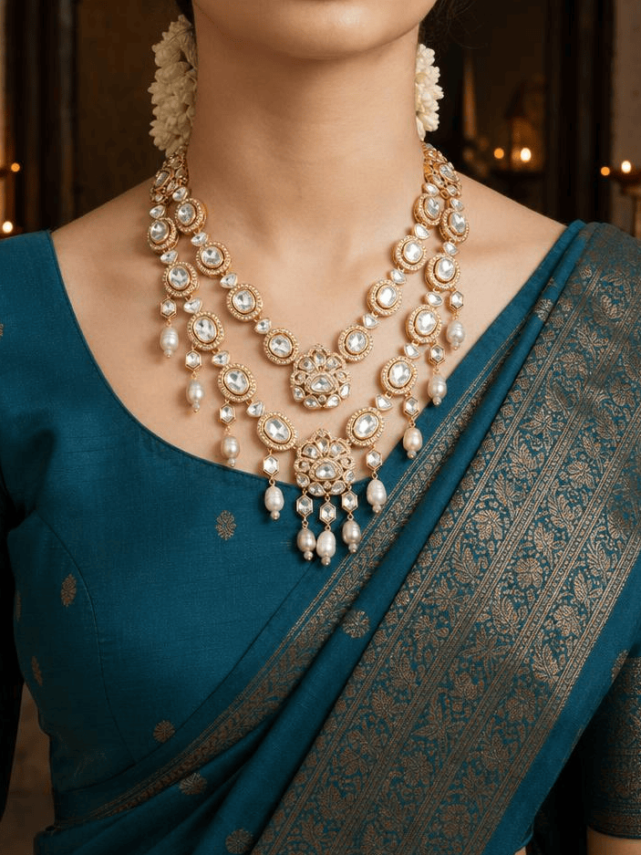 Royal Aura Layered Necklace Set