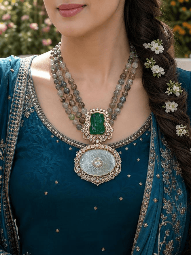 Emerald Muse Pendant Necklace