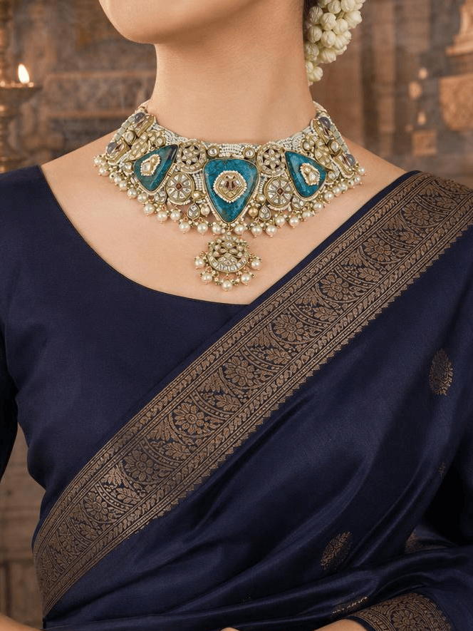 Neelaya Heritage Enamel Necklace Set