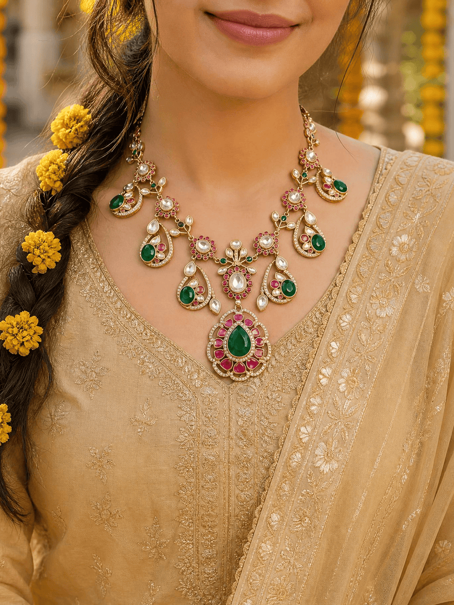 Aavya Long necklace set