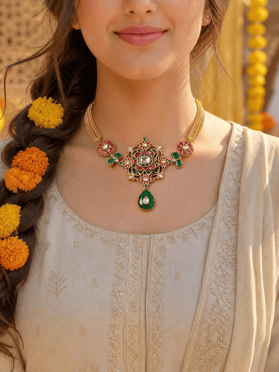 Zaira Long necklace set