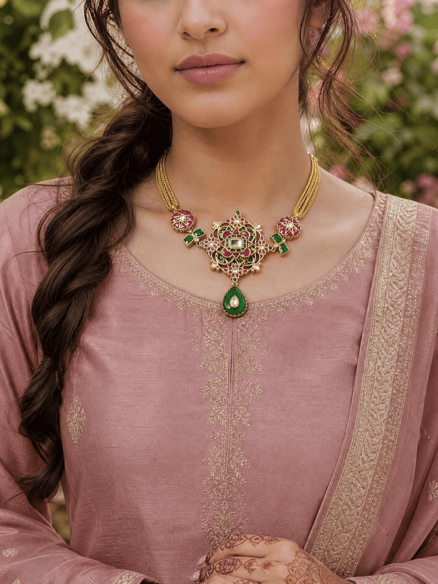 Zaira Long necklace set