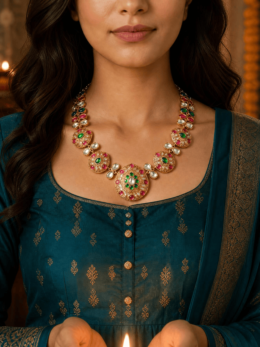 Ruvya Long necklace set