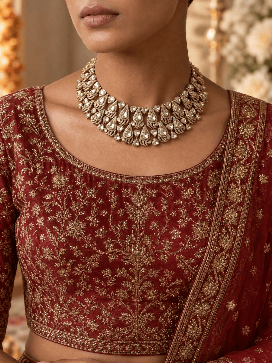Lavesha Polki Necklace Set