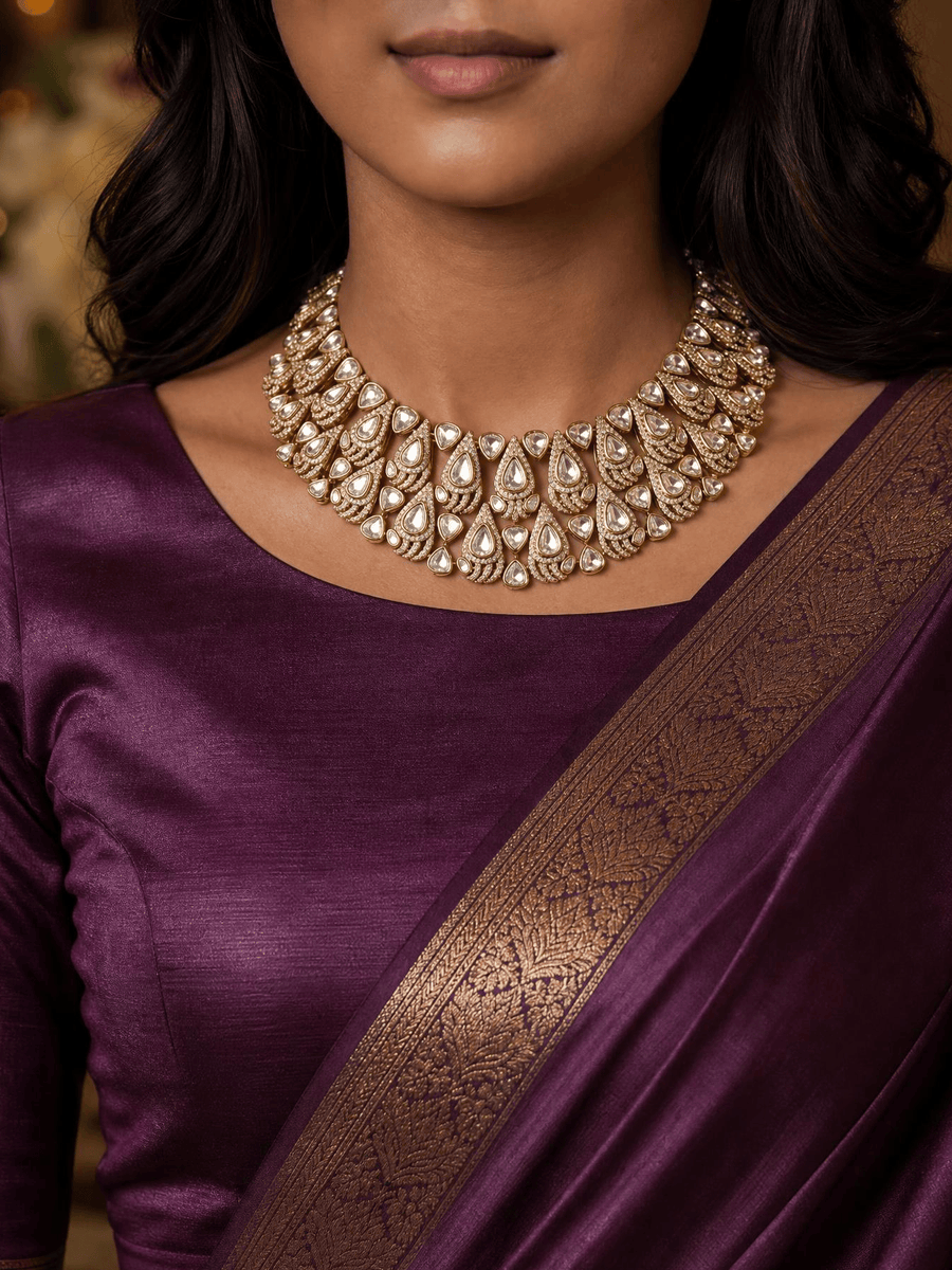 Lavesha Polki Necklace Set
