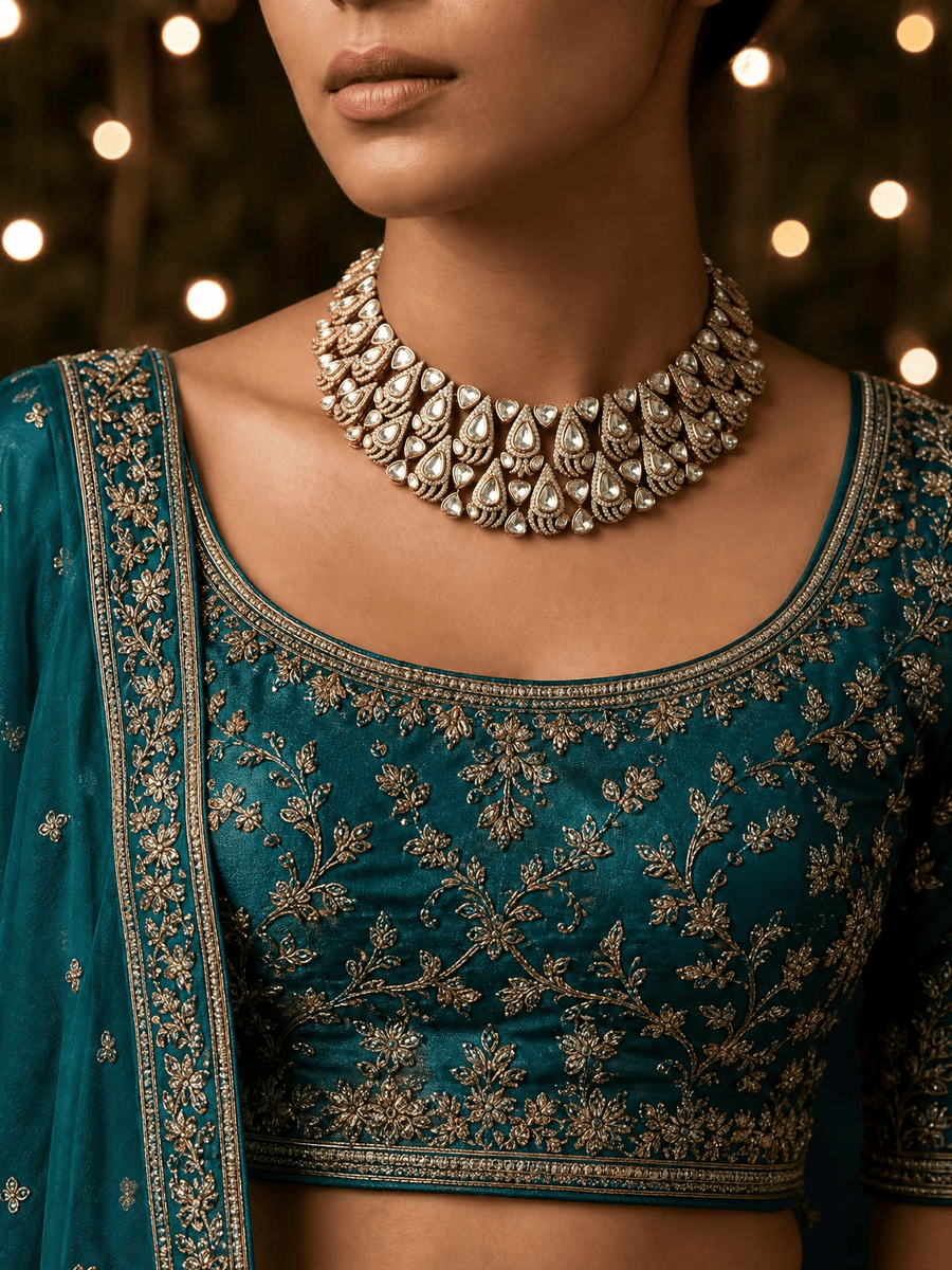 Lavesha Polki Necklace Set