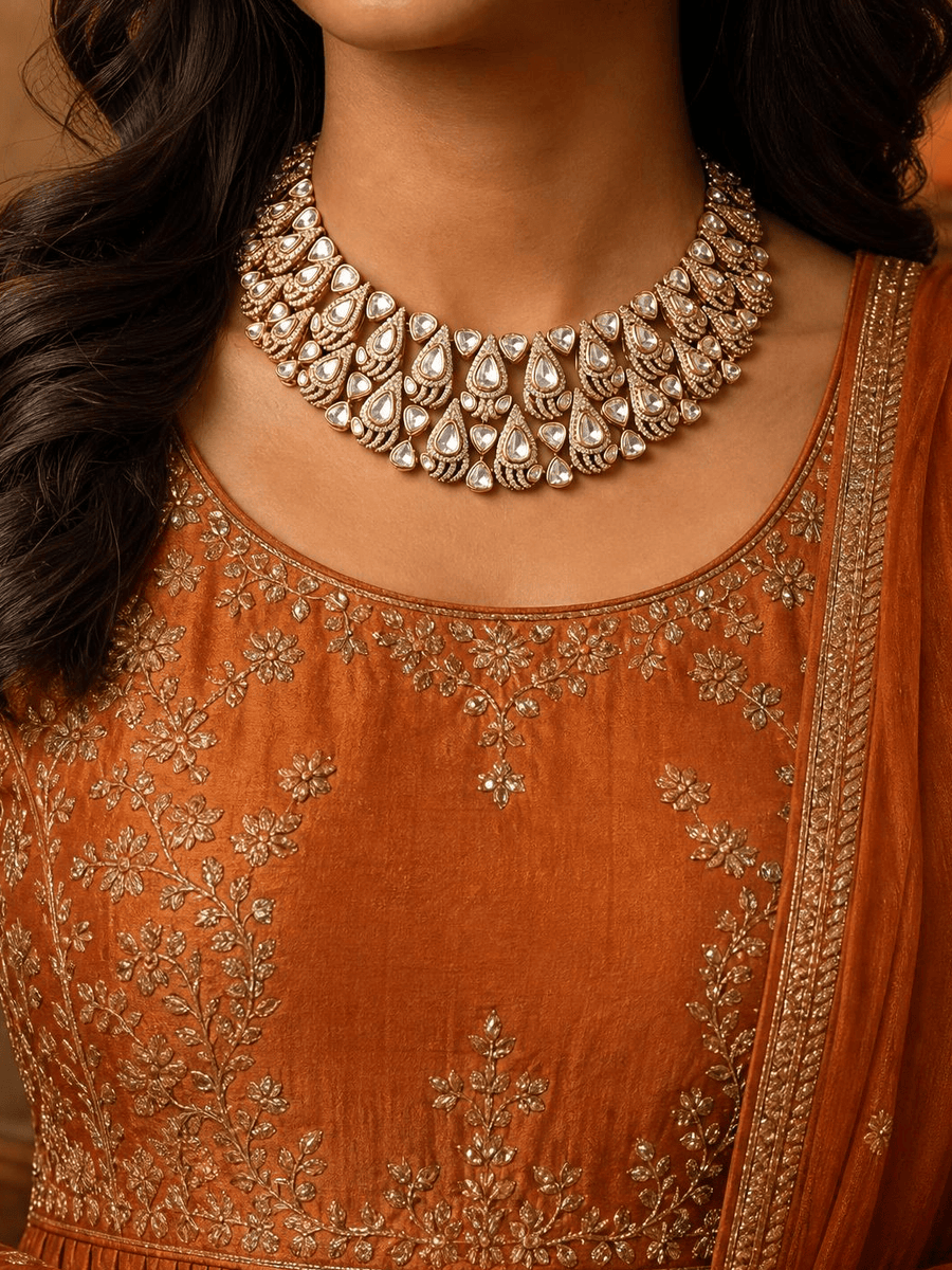 Lavesha Polki Necklace Set