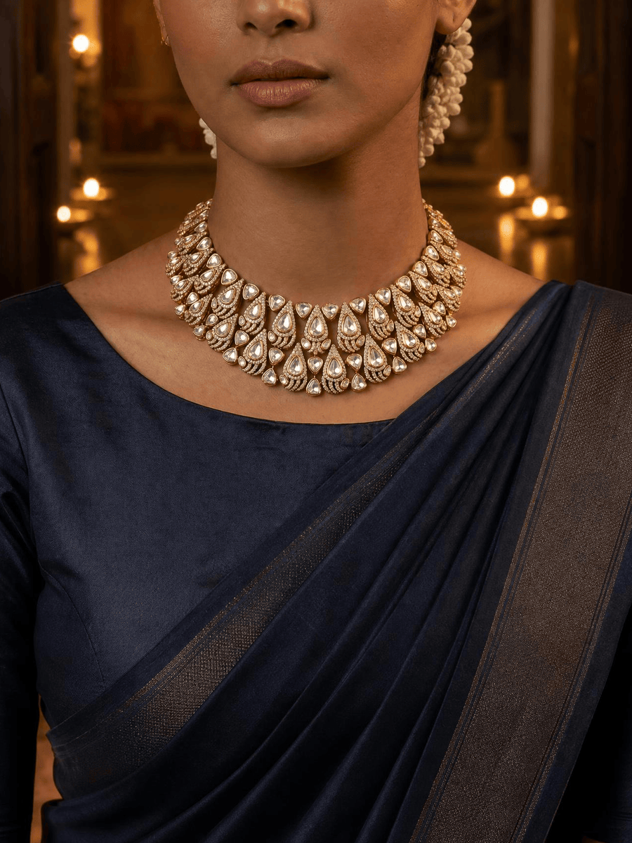 Lavesha Polki Necklace Set