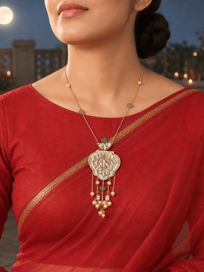 Ornate Pendant Necklace Set