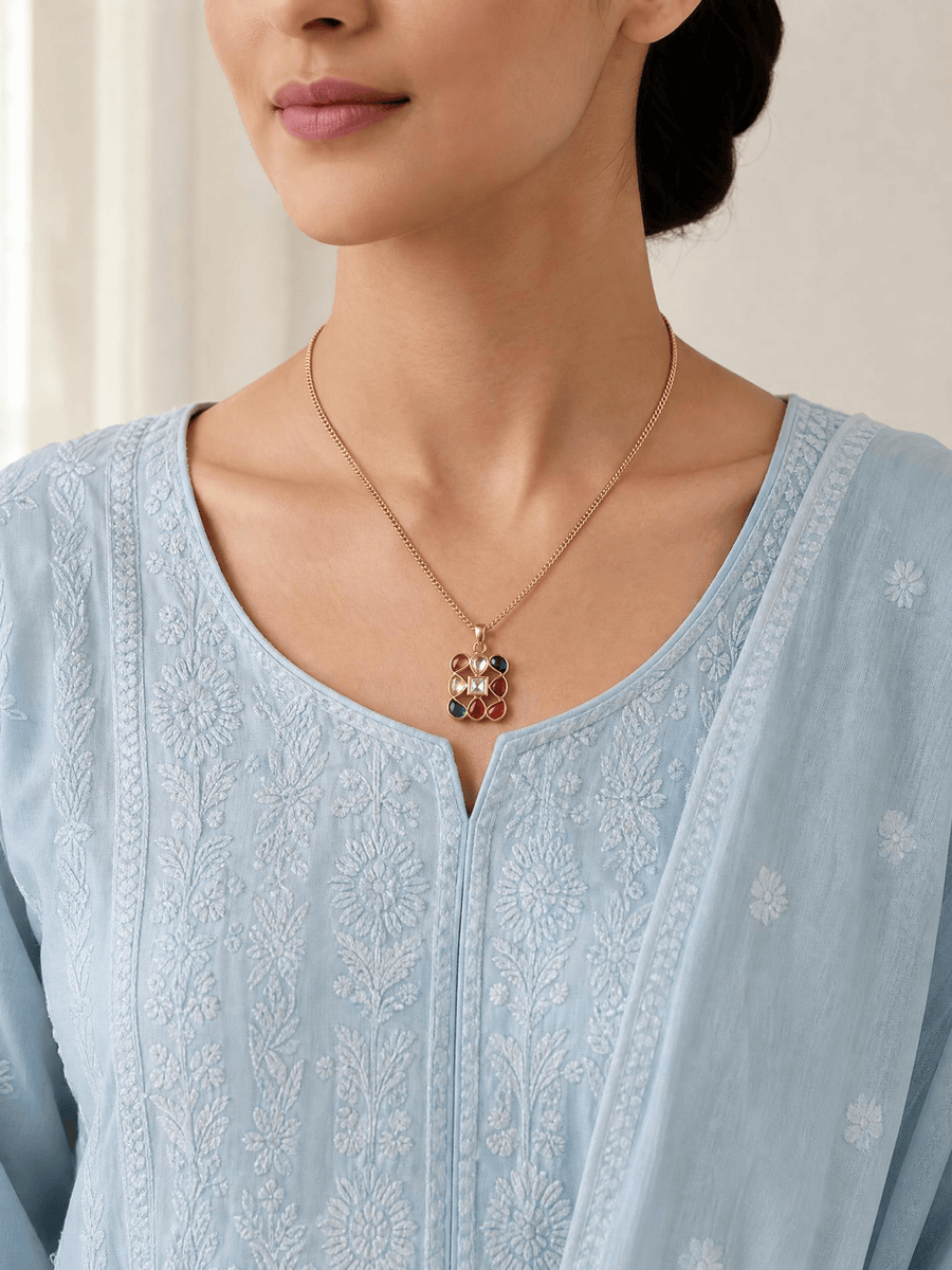 Mevaya Navratna Necklace