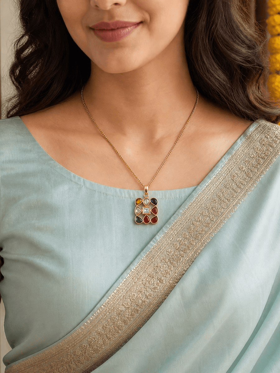 Mevaya Navratna Necklace