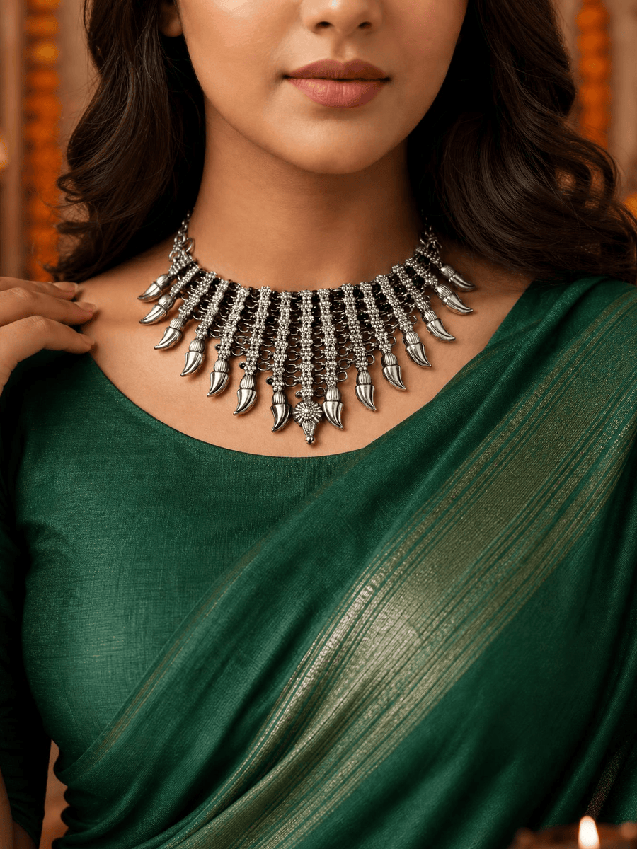 Pravya Oxidised Necklace