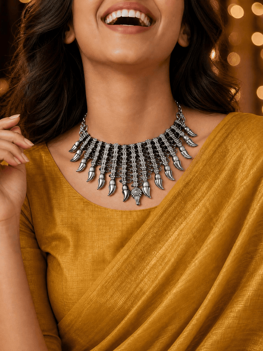 Pravya Oxidised Necklace