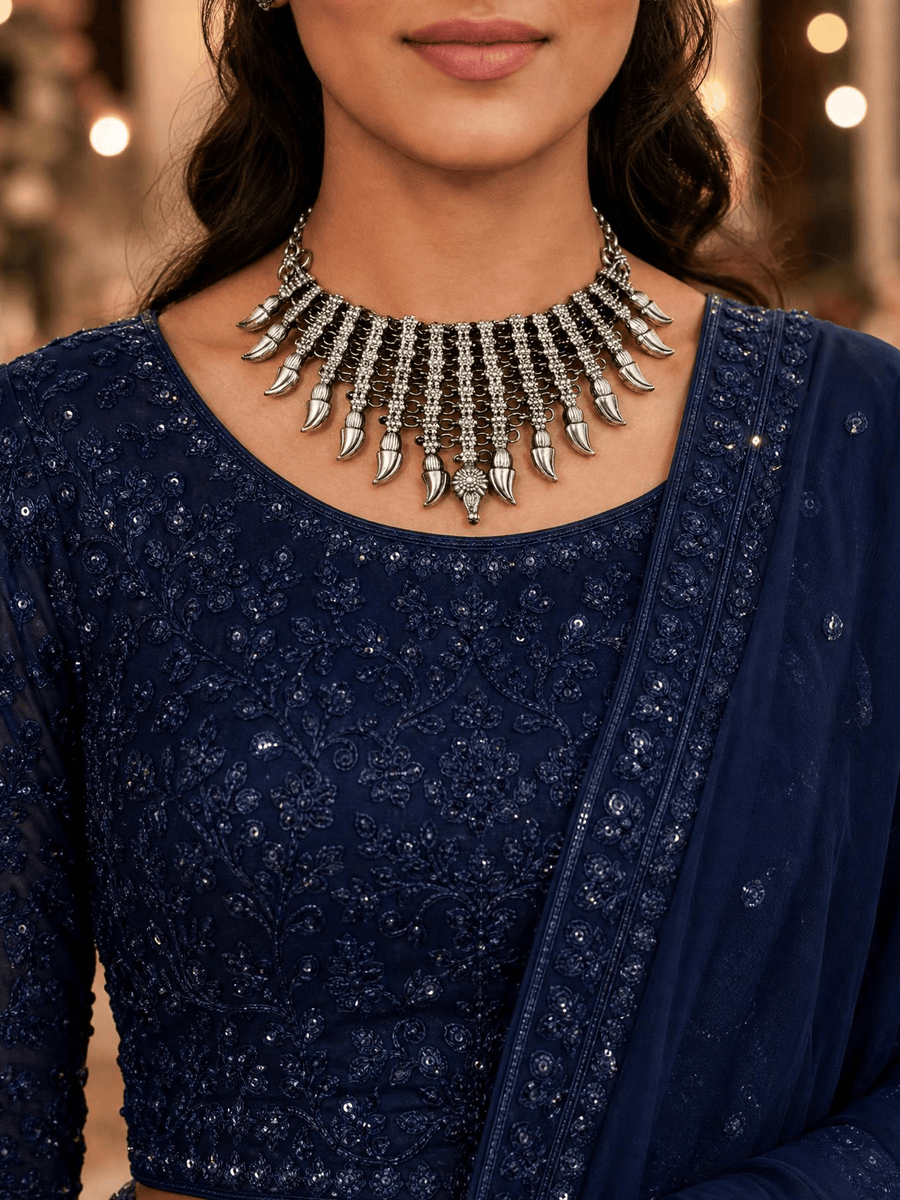 Pravya Oxidised Necklace