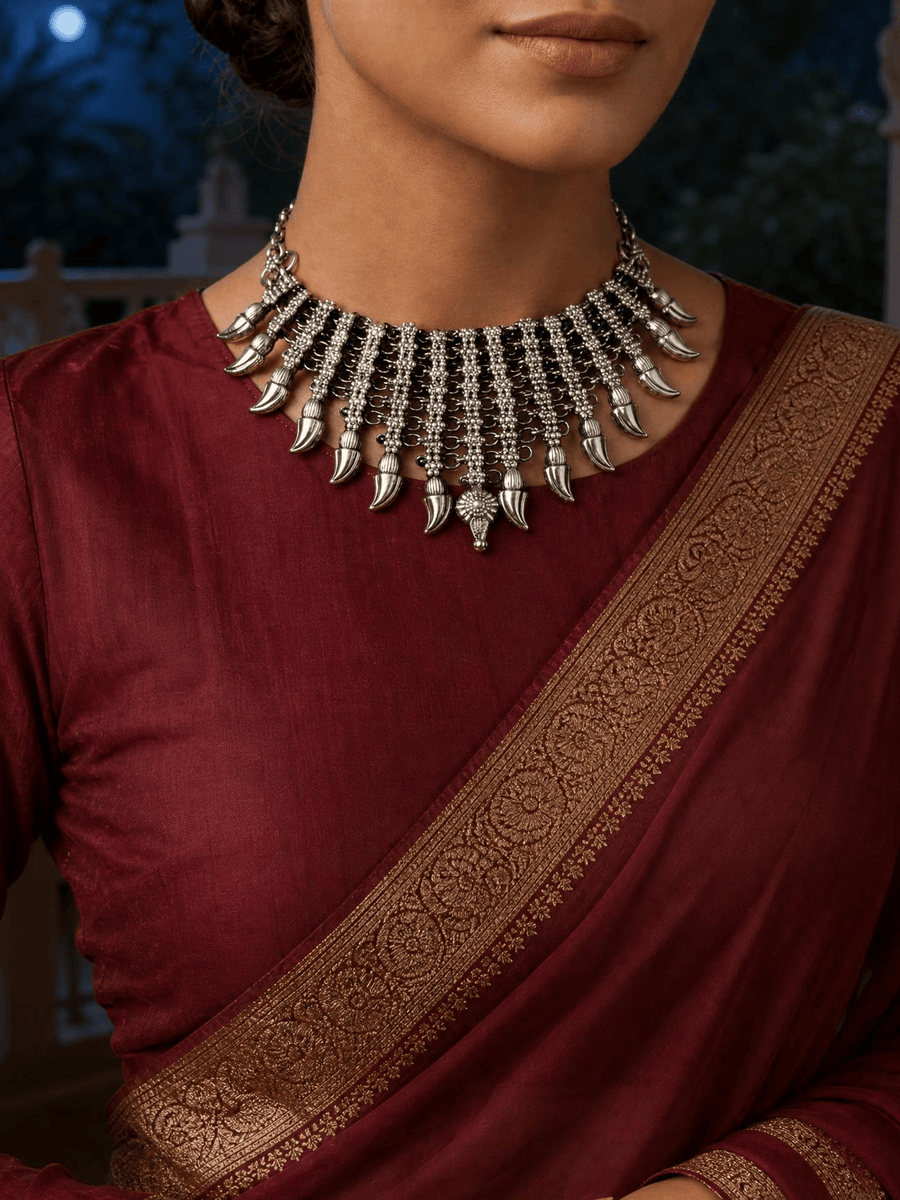 Pravya Oxidised Necklace