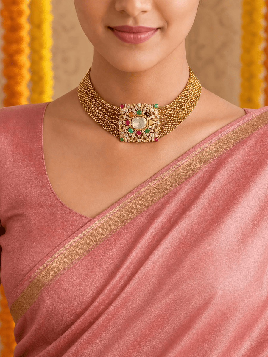 Vavya Choker necklace set