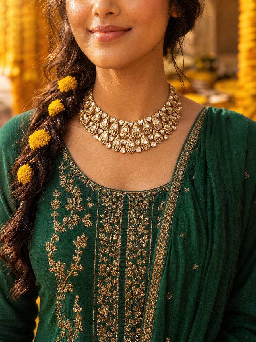 Lavesha Polki Necklace Set