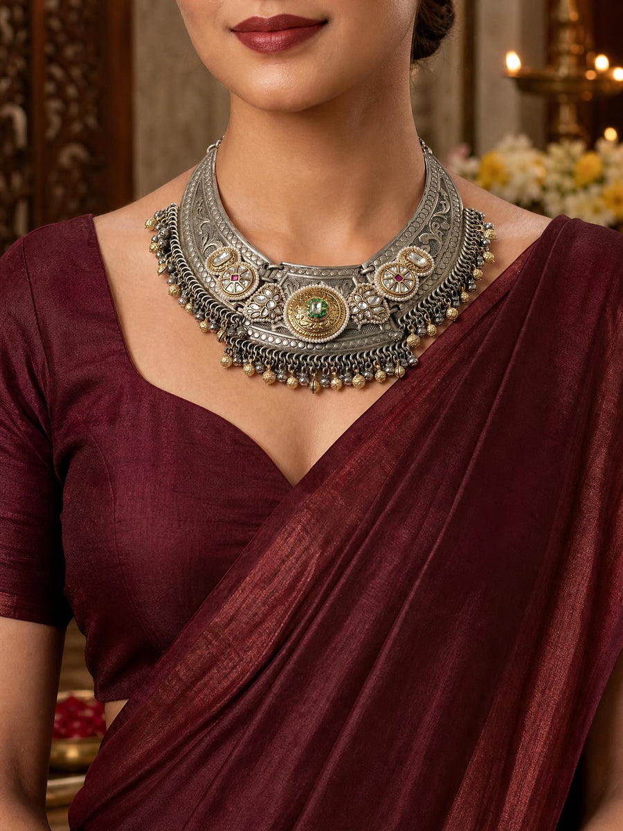 Kavelya Oxidised Necklace