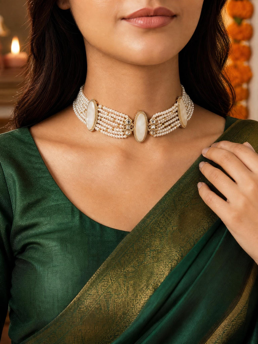 Cultural Indian Opulence Necklace Set